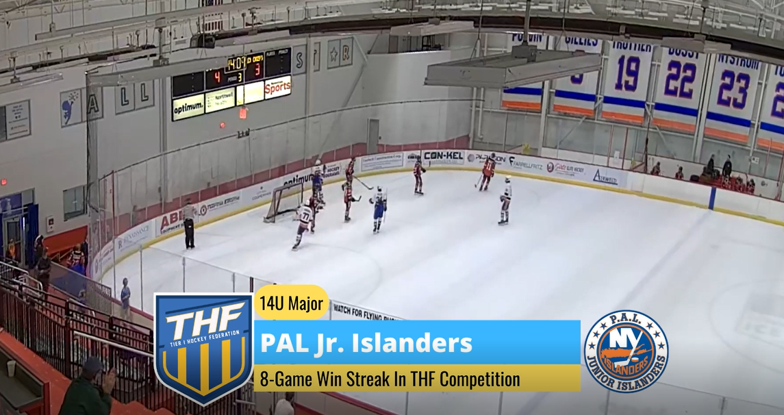 PAL Jr. Islanders 14U with an 8game Win Streak Tier 1 Hockey