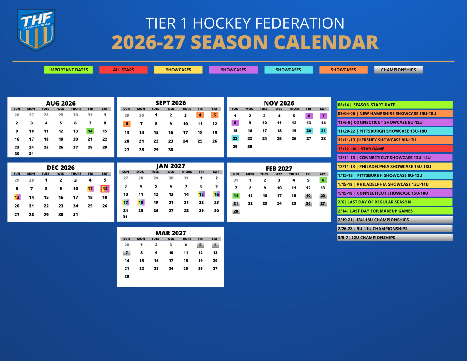 Stockton Heat Schedule 2027